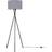 Latitude Run Misner Dark Grey/Black Floor Lamp 153cm