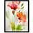 ARTERY8 Abstract Flowers Watercolour Painting Black Framed Art 30.5x40.6cm