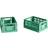 Hay Colour Crate Mini Dark Mint Storage Box 2pcs