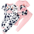 Shein Young Girl Simple Cow Print Short-Sleeve Tight Top And Long Pants Pajama Set, 2pcs
