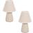 ValueLights Saskia Natural Table Lamp 31cm 2pcs