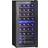 Homcom 86L Dual Zone Wine Cooler Black