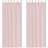 vidaXL Voile-Gardiner Med Stanglommer 2 Stk Lyserød 140x260cm