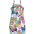 Shein Baby Girls' Donut & Letter Print Spaghetti Strap Dress
