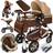 Kesser Carrozzina 3in1 Loops Marrone Champagne (Sistema di Viaggio)