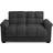 Latitude Run Margo Dark Grey Sofa 157cm 2 Seater