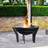 Ivyline Outdoor Metal Kendal Firebowl with Stand 44.5 cm