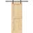 vidaXL with Hardware Set 85x210 cm Brown Sliding Door (x)