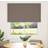 vidaXL Roller Blind Blackout Coffee 130 x 150 cm Fabric Width 126.6 cm