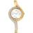 Swarovski Dextera Asymmetrisk Klocka Metallarmband Guldton