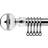New Edge Blinds Bejeweled Extendable Metal Curtain Pole Set 160-300 cm