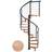 Dolle Spindeltrappe i Sort MONTREAL Eg multiplex 9005 DESIGN 14T Ø140