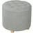 Homcom 45cm Round Ottoman with Storage Lid Foot Stool