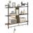 Homcom Unit with 4 Hooks Wall Shelf