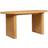Birlea Oval Fluted Brown Dining Table 45cm