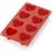 Lekue Lékué Heart Shape Silicone 8 Pcs Red Chocolate Mould