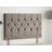 Somnior Ziggy Plush Velvet 32" Upholstered Divan Bed Small Double Headboard