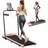 Obasyhig Pink 2 In 1 Foldable Home Fitness Walking Treadmill
