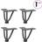 vidaXL Hairpin Legs for Coffee 4 pcs Anthracite 10 cm Table Leg 4pcs