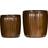 House Doctor Groove Planter 2-pack Brown