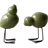 DBKD Swedish Birds Påskedekoration 2-pak Shiny Green Påskepynt 8cm 2stk