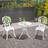 OutSunny 3 Piece Patio Outdoor Set Bistro Set, 1 Table incl. 2 Chairs