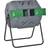 OutSunny Komposttrommel mit 2 Kammern 71L x 65B x 96H cm