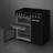 Smeg CX93IMBL Induction Range Cooker Black