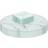 Harbour Housewares 12 Pc Round Glass Placemats Set 30 cm Coaster