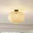 Lindby Kessia Lamp Ø40 Bamboo Ceiling Flush Light