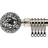 New Edge Blinds Mirrored Extendable Metal Curtain Pole Set 16-19mm