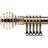 New Edge Blinds Geneva Extendable Metal Curtain Pole Set 160-300 cm