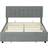 Homcom Double Size Ottoman - Grey Frame Bed
