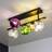 ECO-Light Canopus Taklampa Flerfärgad 5 Lampor Glas E14 Takplafond