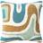Chhatwal & Jonsson Bouclé 50x50 cm Aqua/Sand Cushion Cover Blue (50x50cm)