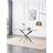 Kosy Koala Glass With Chrome Legs Dining Table
