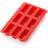 Lekue Lékué Silicone Mold Mini Cakes 9 Pcs Red Chocolate Mould