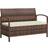 OutSunny Rattan with 125L Storage Garden Bench
