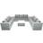 Fimous Rattan Garden Furniture 9 Seater Outdoor Lounge Set