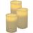 BURI Pillar White LED Candle 20cm 3pcs