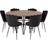 Venture Home Hjallese Black/Brown Bordgruppe 140cm 5stk