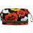 VAPOKF Happy Halloween Pumpkins And Ghosts Double Layer Cosmetic Bag - Multicolour