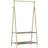 vidaXL 4008910 Natural/Grey Bøjler 96x150.5cm