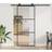 vidaXL with Black Hardware 90 205 cm in ESG Glass Sliding Door (90x)