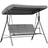 OutSunny 3 Seater Swing Chair Grey