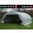 Dancover Dubbel Garagetält Förrådstält 5,4x6x2,9m PVC Grå (Byggnadsarea )