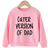 Shein Young Girl Slogan Graphic Pullover