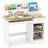 Costway Wooden Study Desk Natural 101 x 54 x 12 cm