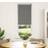 vidaXL Roller Blind Blackout Grey 45x150 cm Fabric Width 40.7 cm Polyester