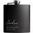 Personalised Memento Company Black One Size Hip Flask